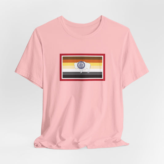 Wyoming Bear Pride Flag T-shirt, Several Color Options