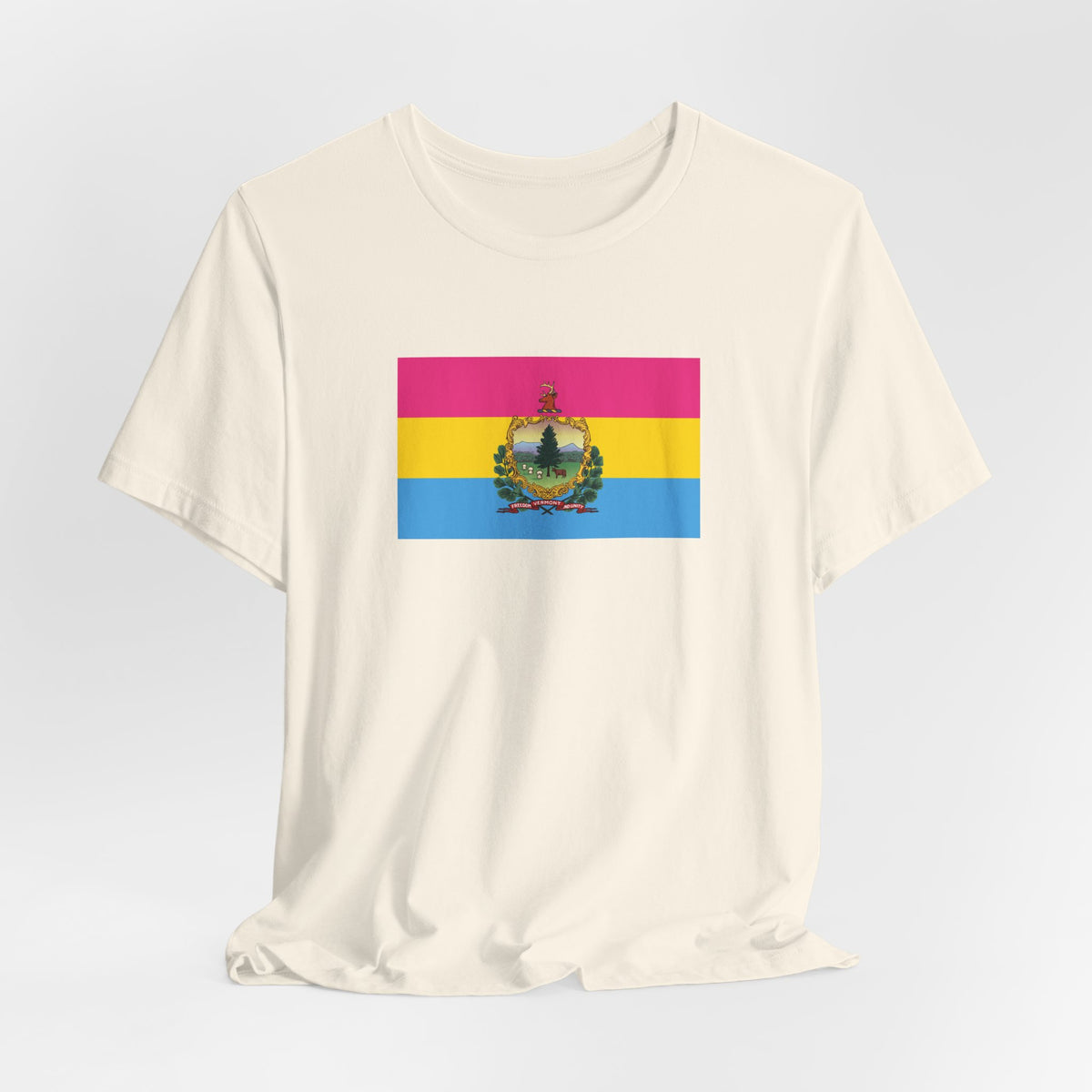 Vermont Pansexual Pride Flag T-shirt, Several Color Options