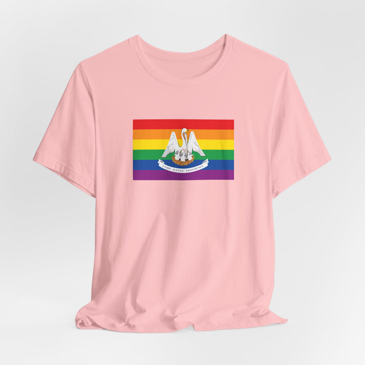 Louisiana Rainbow Pride Flag T-shirt, Several Color Options