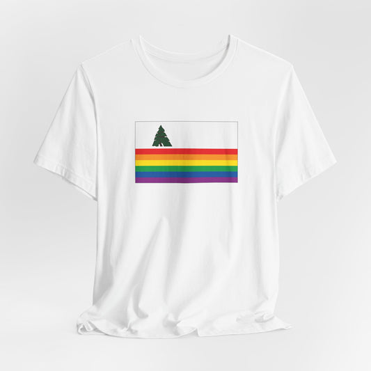 Santa Cruz, California Rainbow Pride Flag T-shirt, Several Color Options