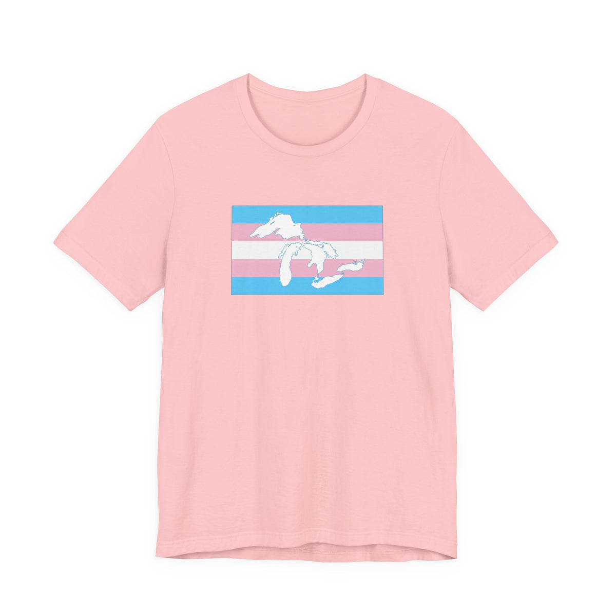 Great Lakes Region Transgender Pride Flag T-shirt, Several Color Options
