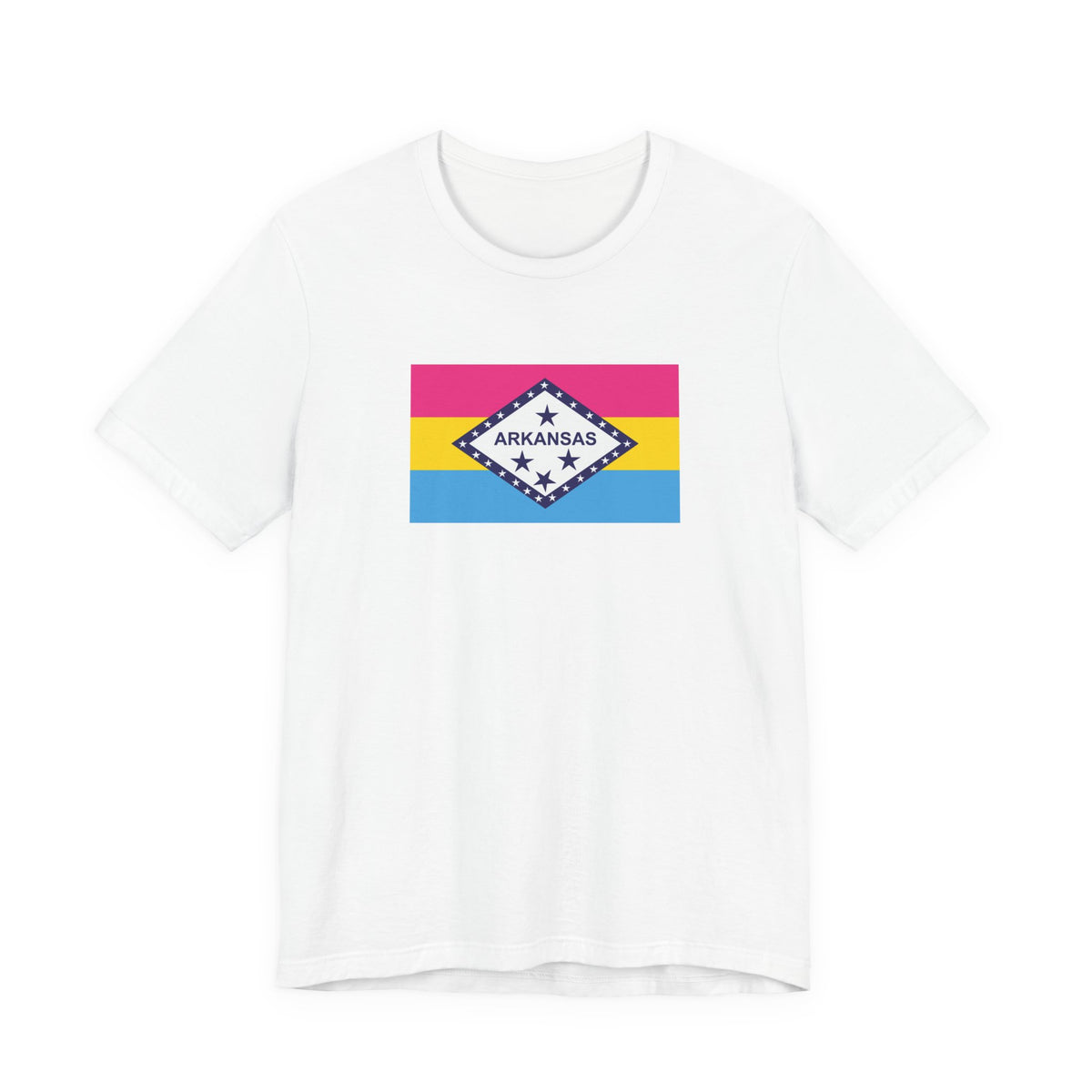 Arkansas Pansexual Pride Flag T-shirt, Several Color Options