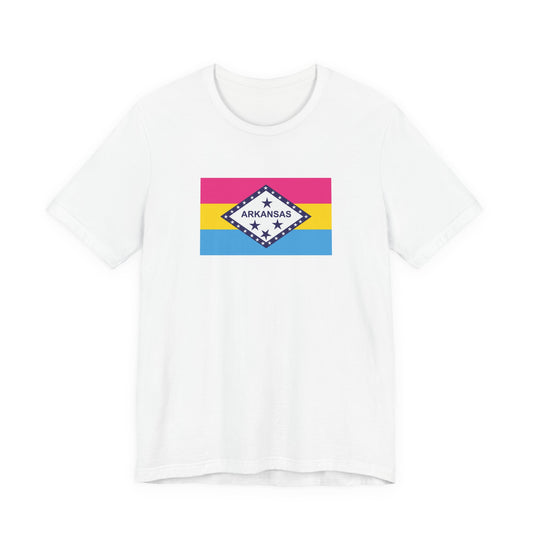 Arkansas Pansexual Pride Flag T-shirt, Several Color Options