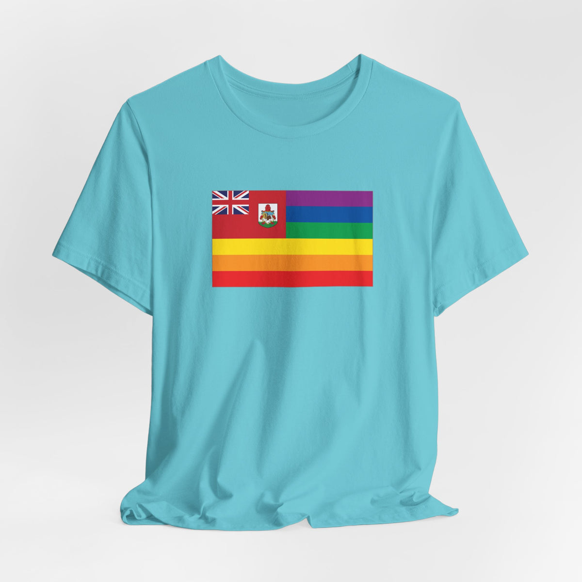 Bermuda Rainbow Pride Flag T-shirt, Several Color Options