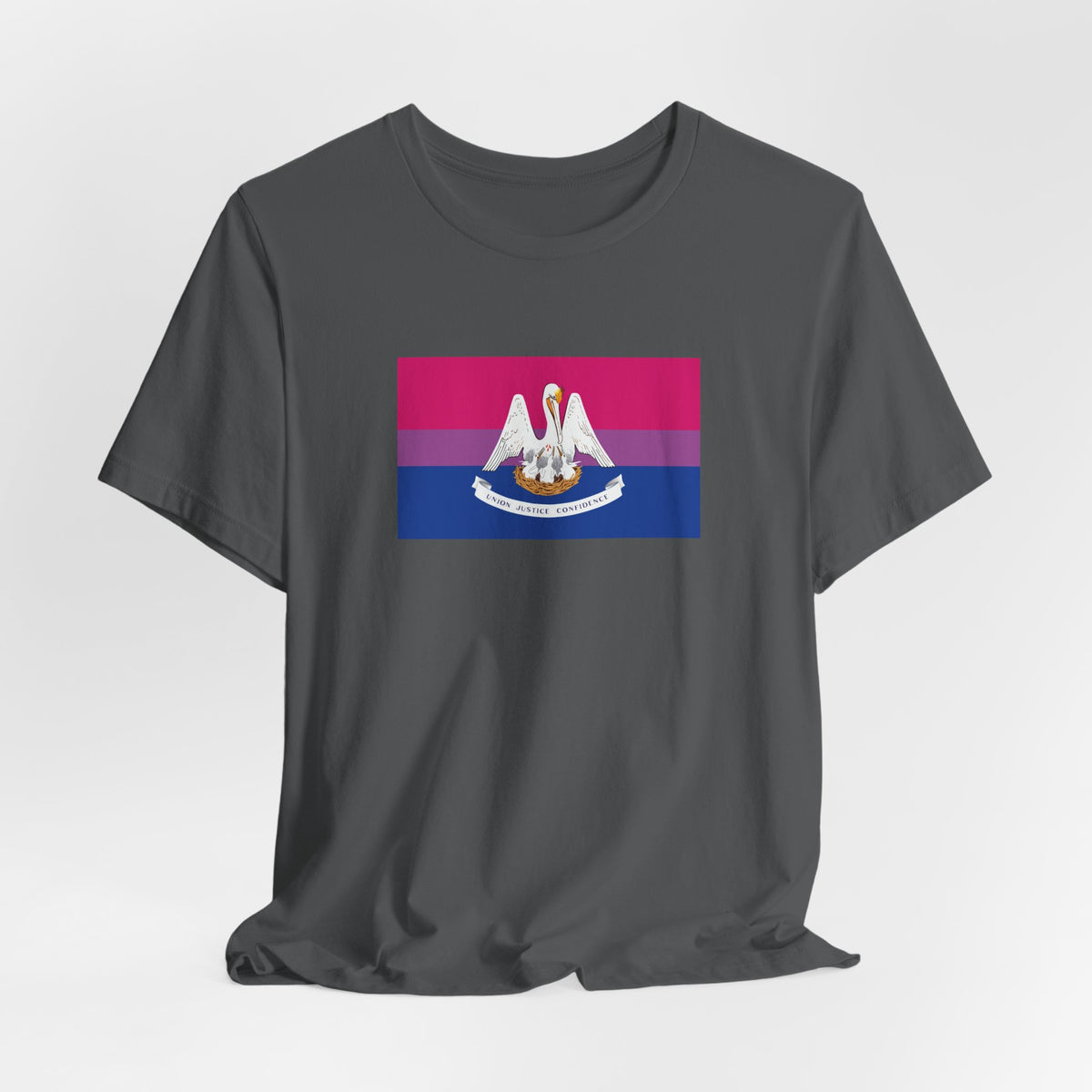 Louisiana Bisexual Pride Flag T-shirt, Several Color Options