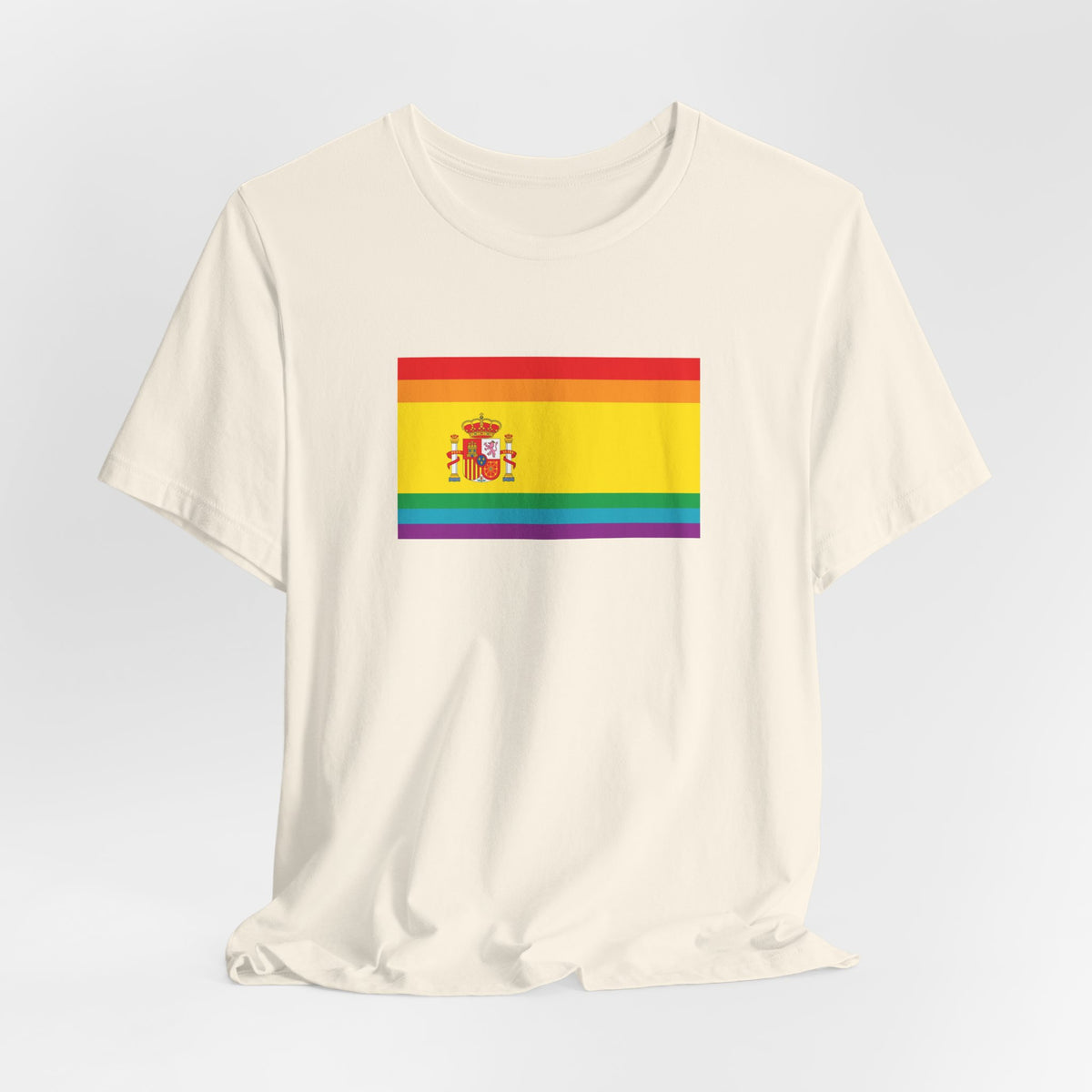 Spain Rainbow Pride Flag T-shirt, Several Color Options