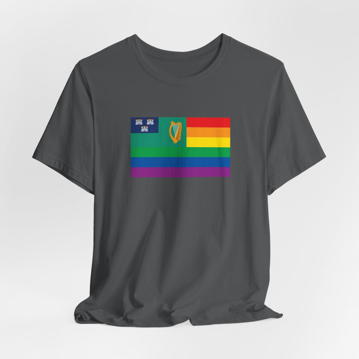 Dublin, Ireland Rainbow Pride Flag T-shirt, Several Color Options