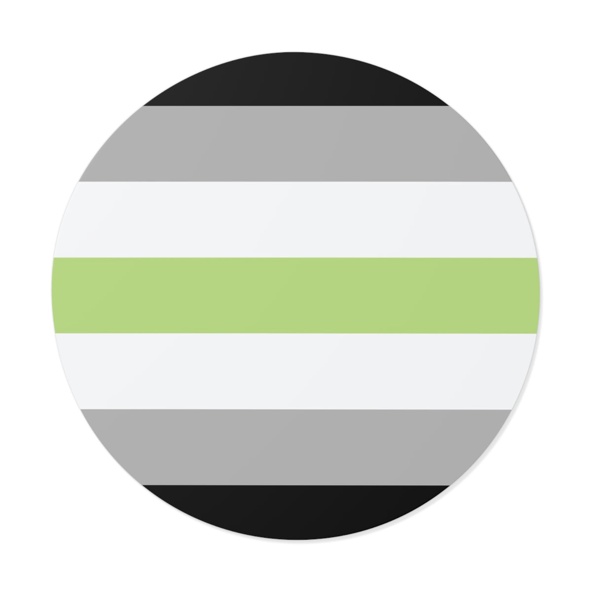 Agender Pride Flag Vinyl Sticker