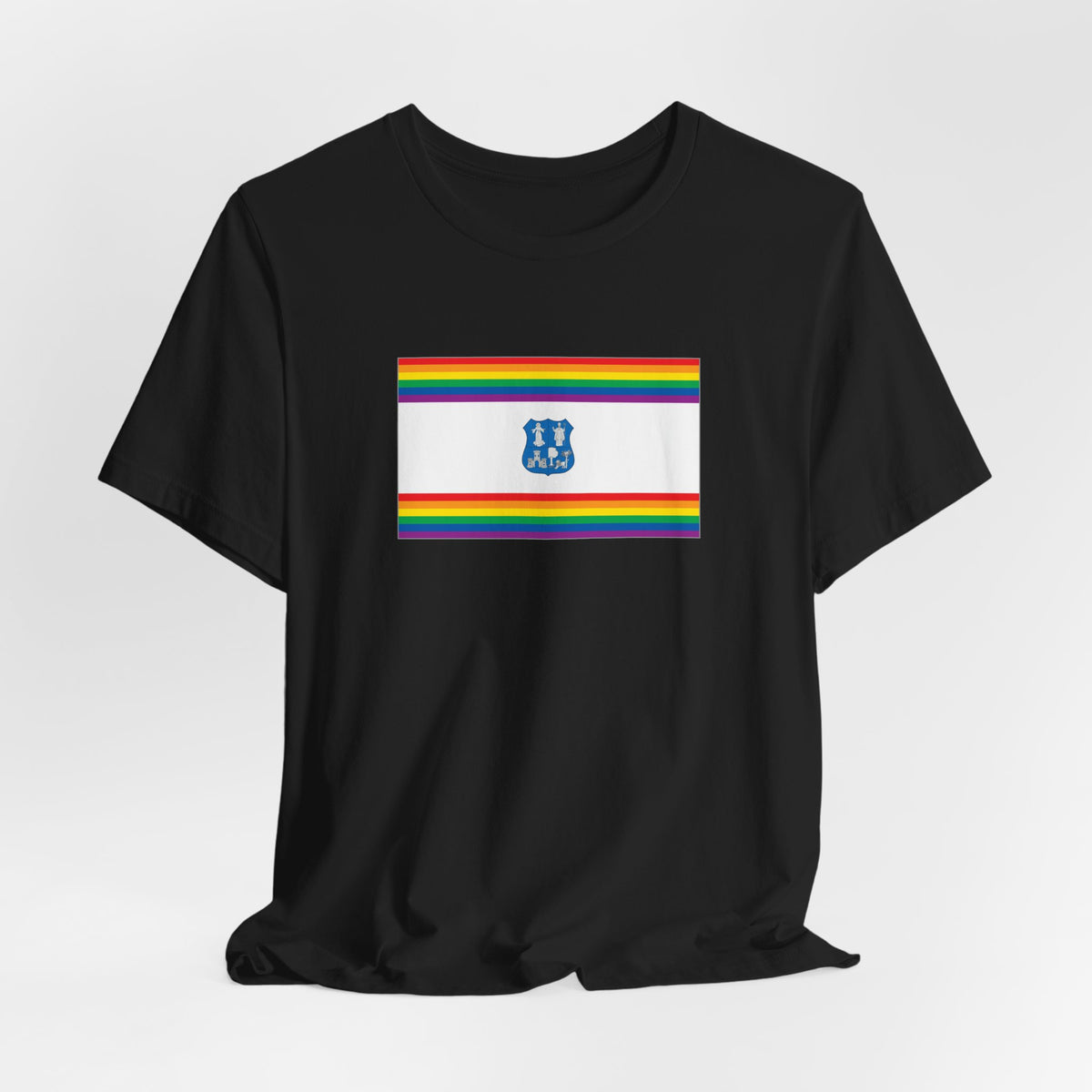 Asunción, Paraguay Rainbow Pride Flag T-shirt, Several Color Options