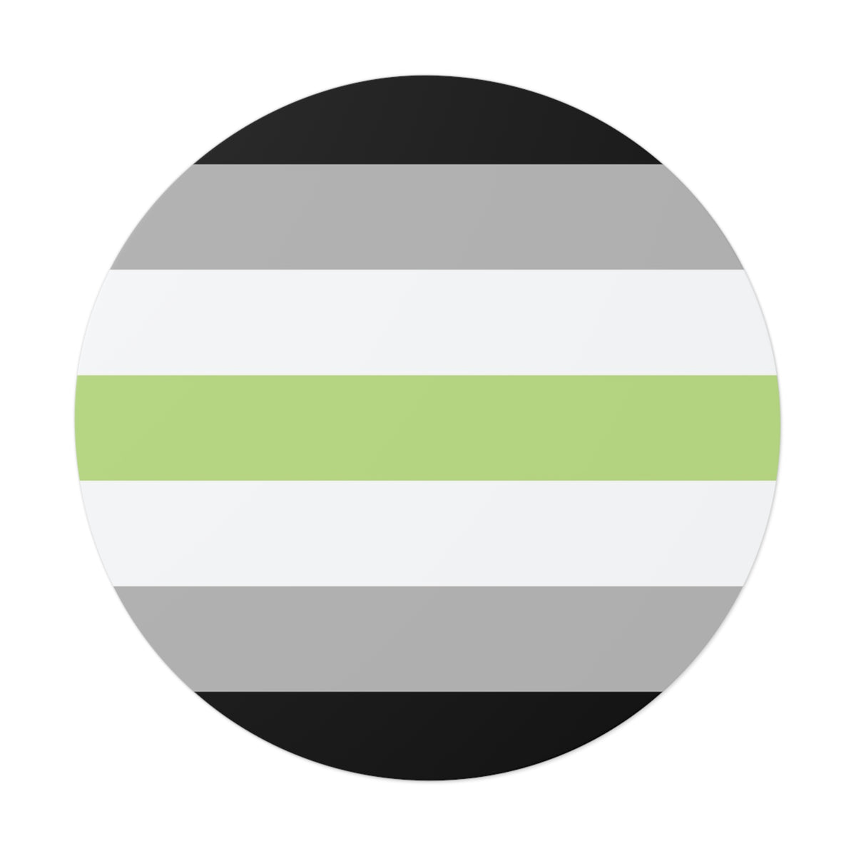 Agender Pride Flag Vinyl Sticker