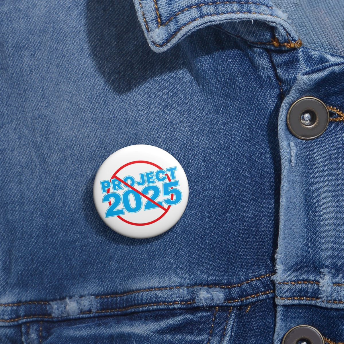NO PROJECT 2025 Activism Replica Pin Button