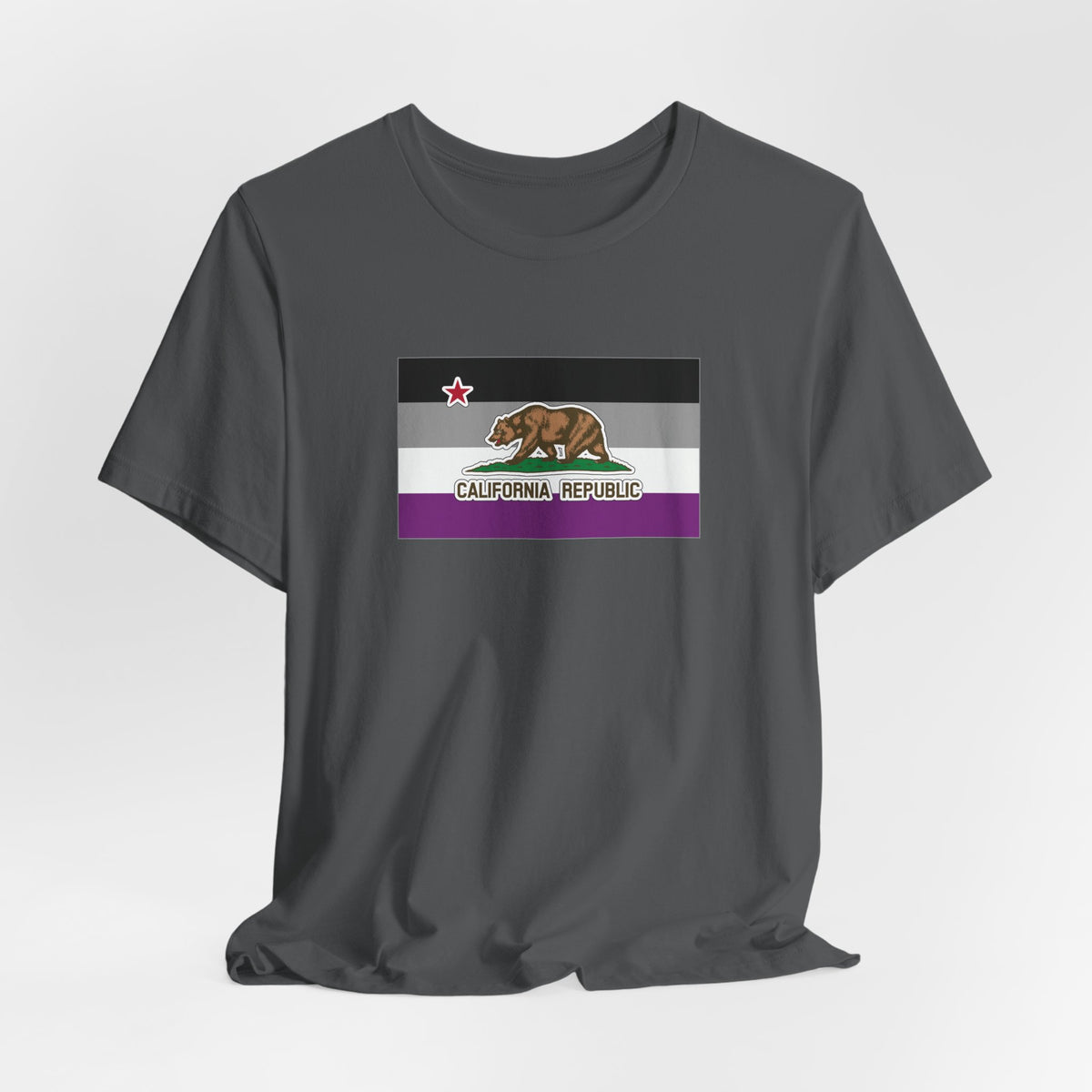 California Asexual Pride Flag T-shirt, Several Color Options