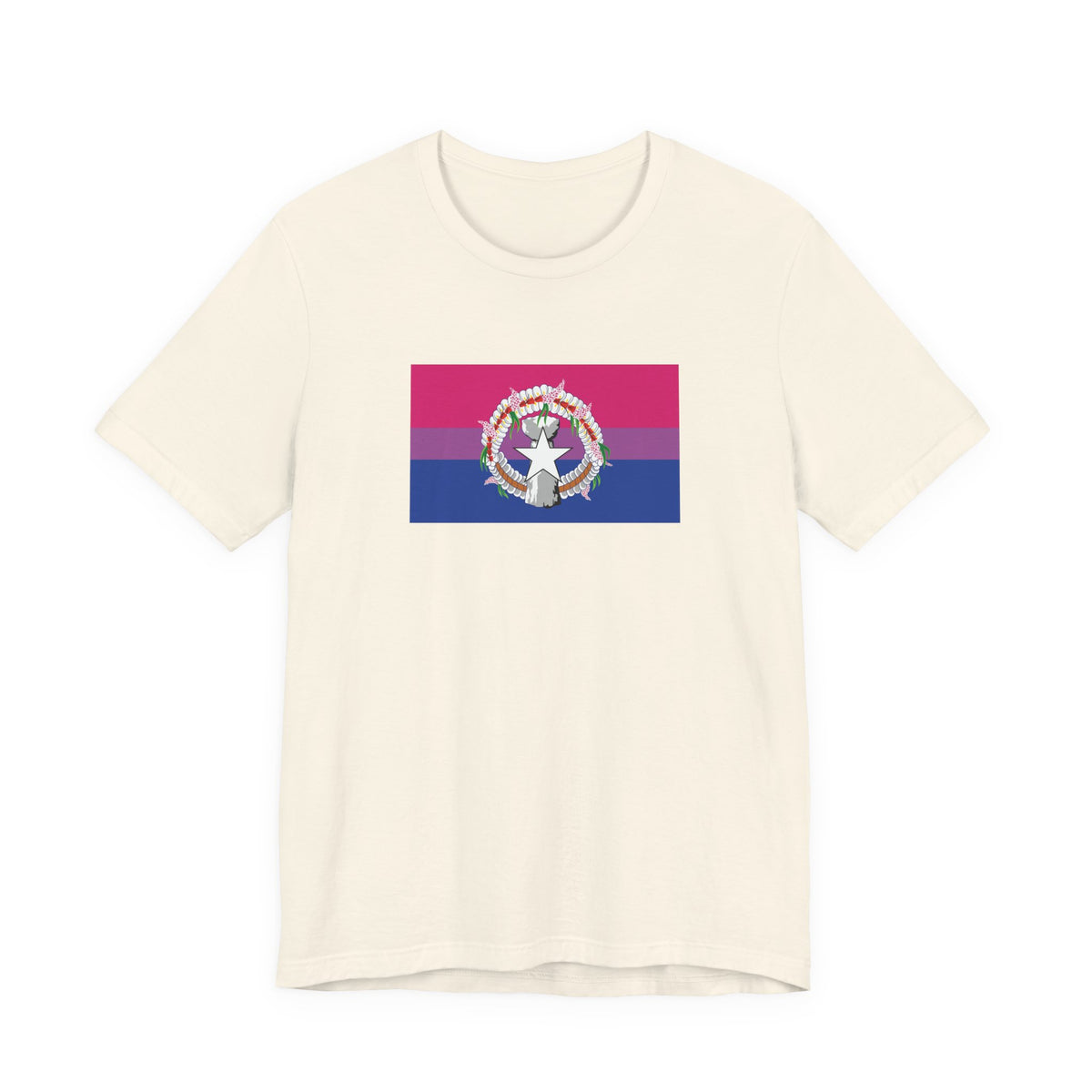 Northern Mariana Islands Bisexual Pride Flag T-shirt, Several Color Options