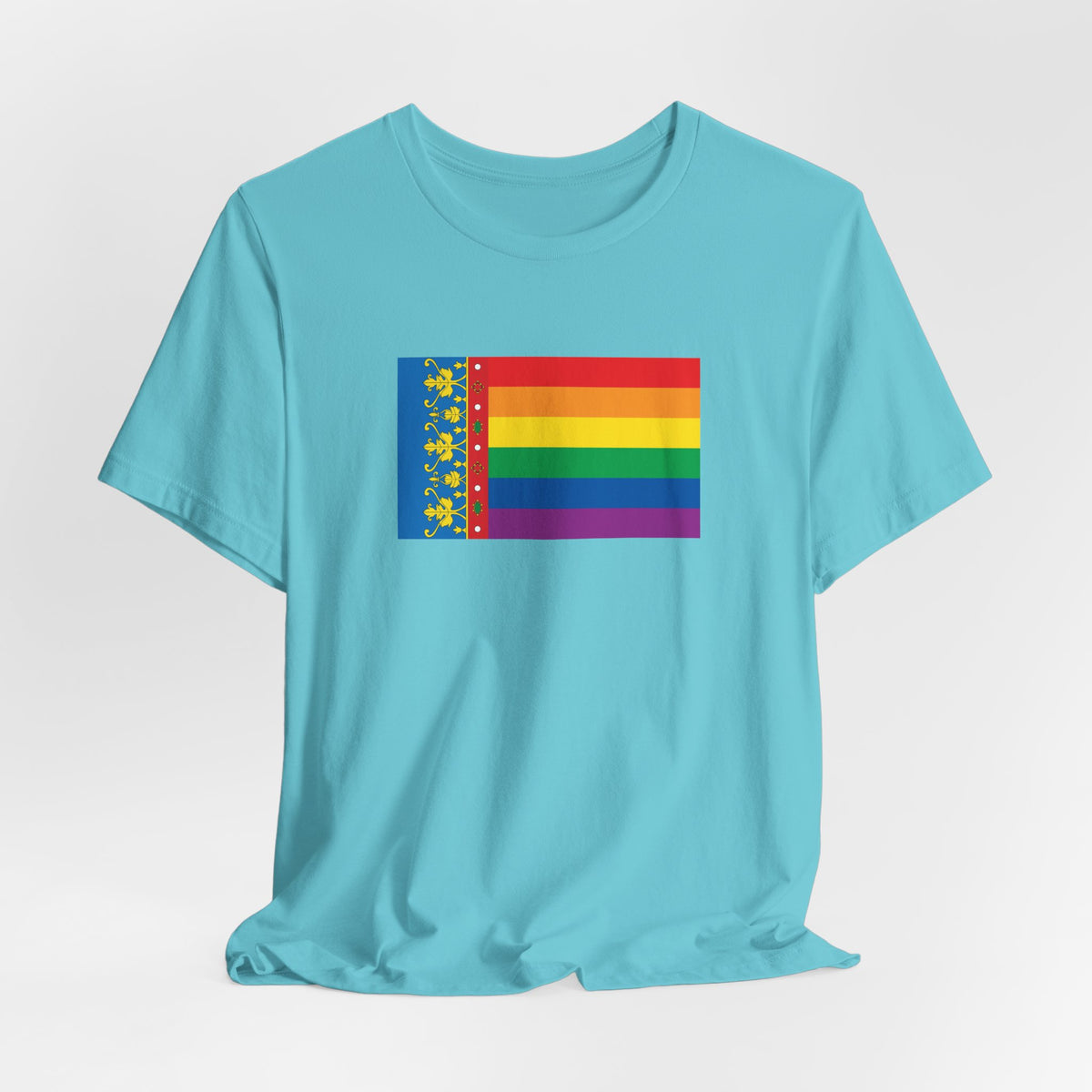 Valencia, Spain Rainbow Pride Flag T-shirt, Several Color Options
