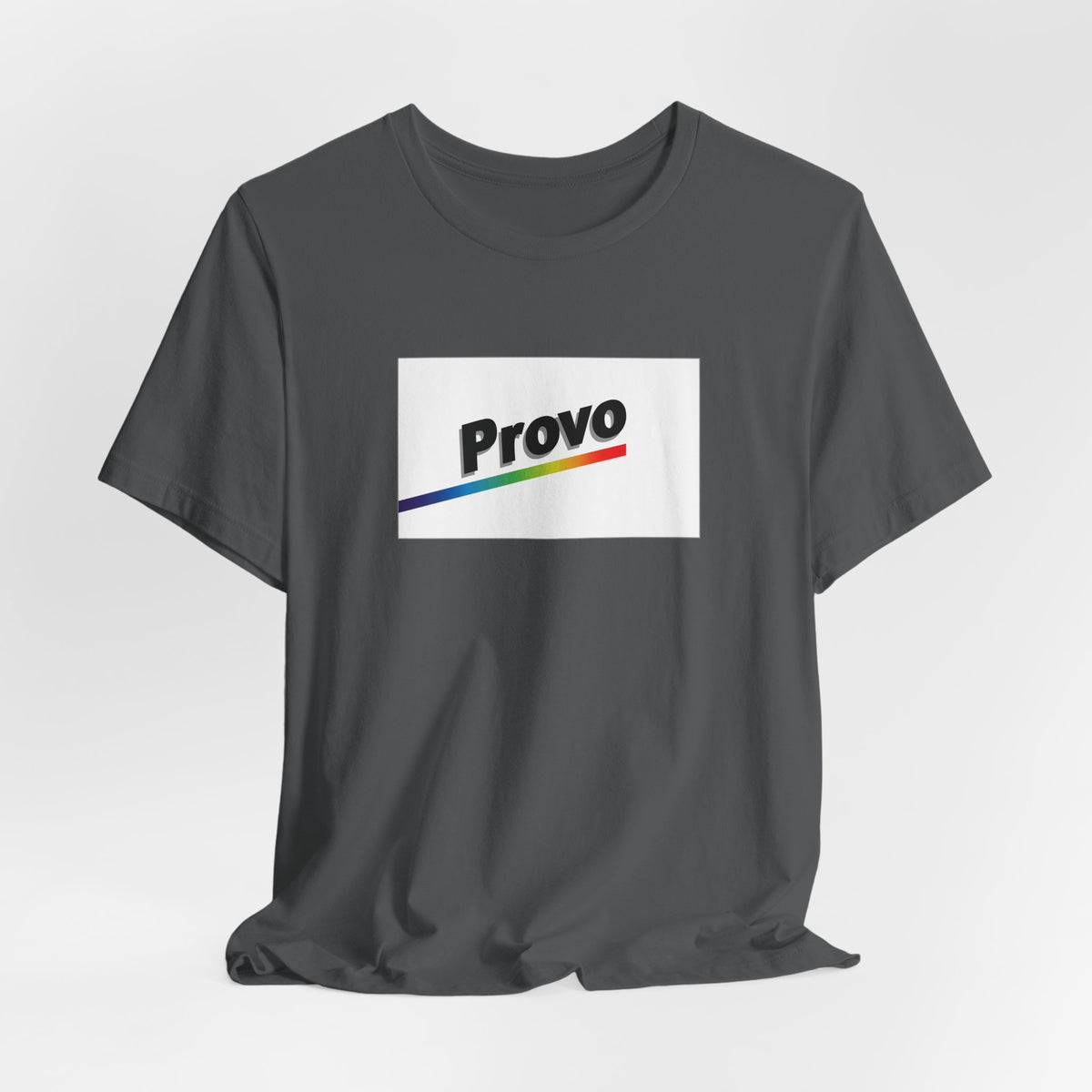 Provo, Utah Retro Rainbow Pride Flag T-shirt, Several Color Options