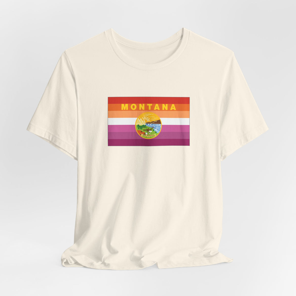 Montana Lesbian Pride Flag T-shirt, Several Color Options