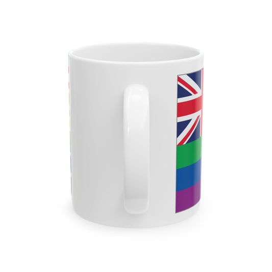 Hawai'i  Rainbow Pride Flag "UNITED" Ceramic Mug