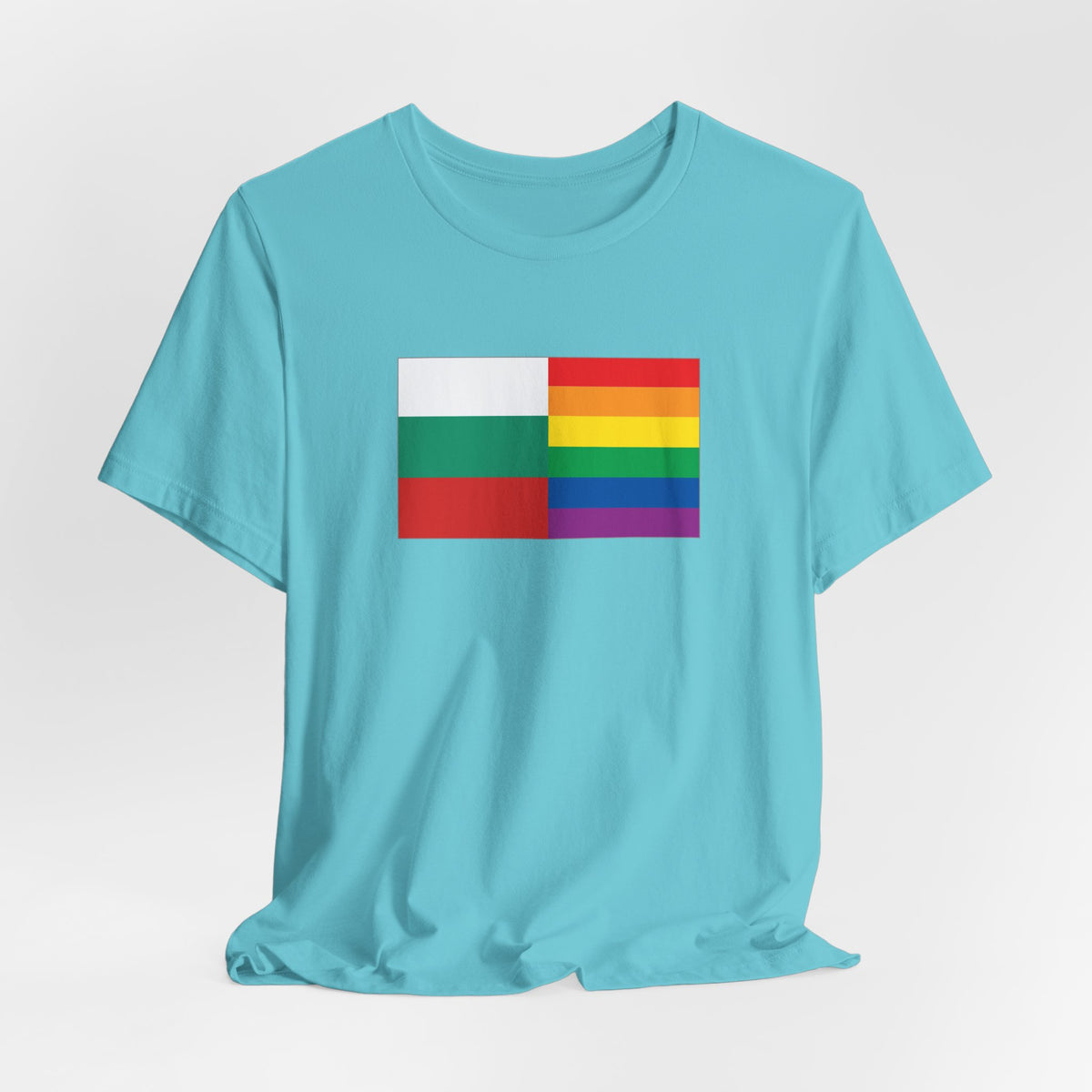 Bulgaria Rainbow Pride Flag T-shirt, Several Color Options