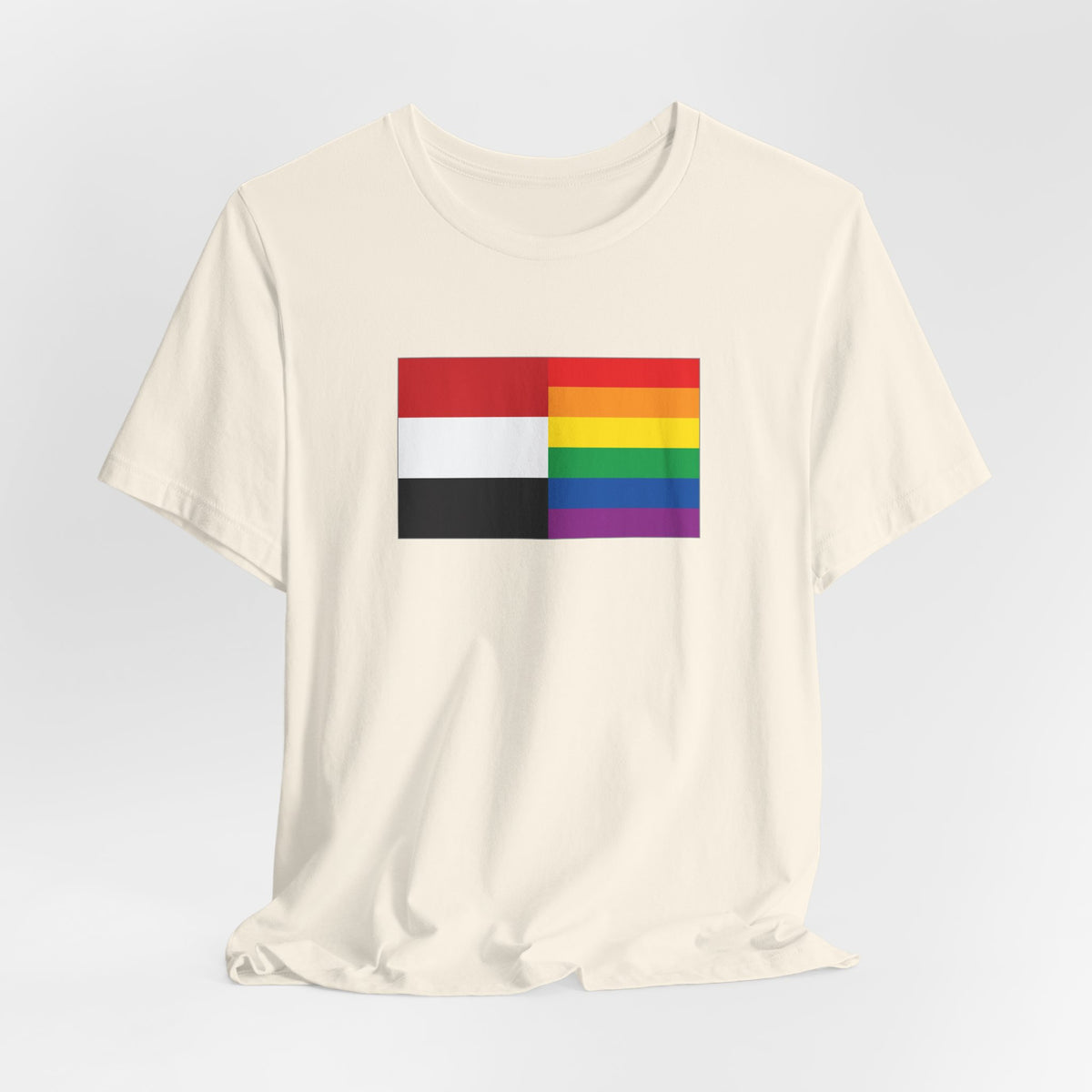 Yemen Rainbow Pride Flag T-shirt, Several Color Options