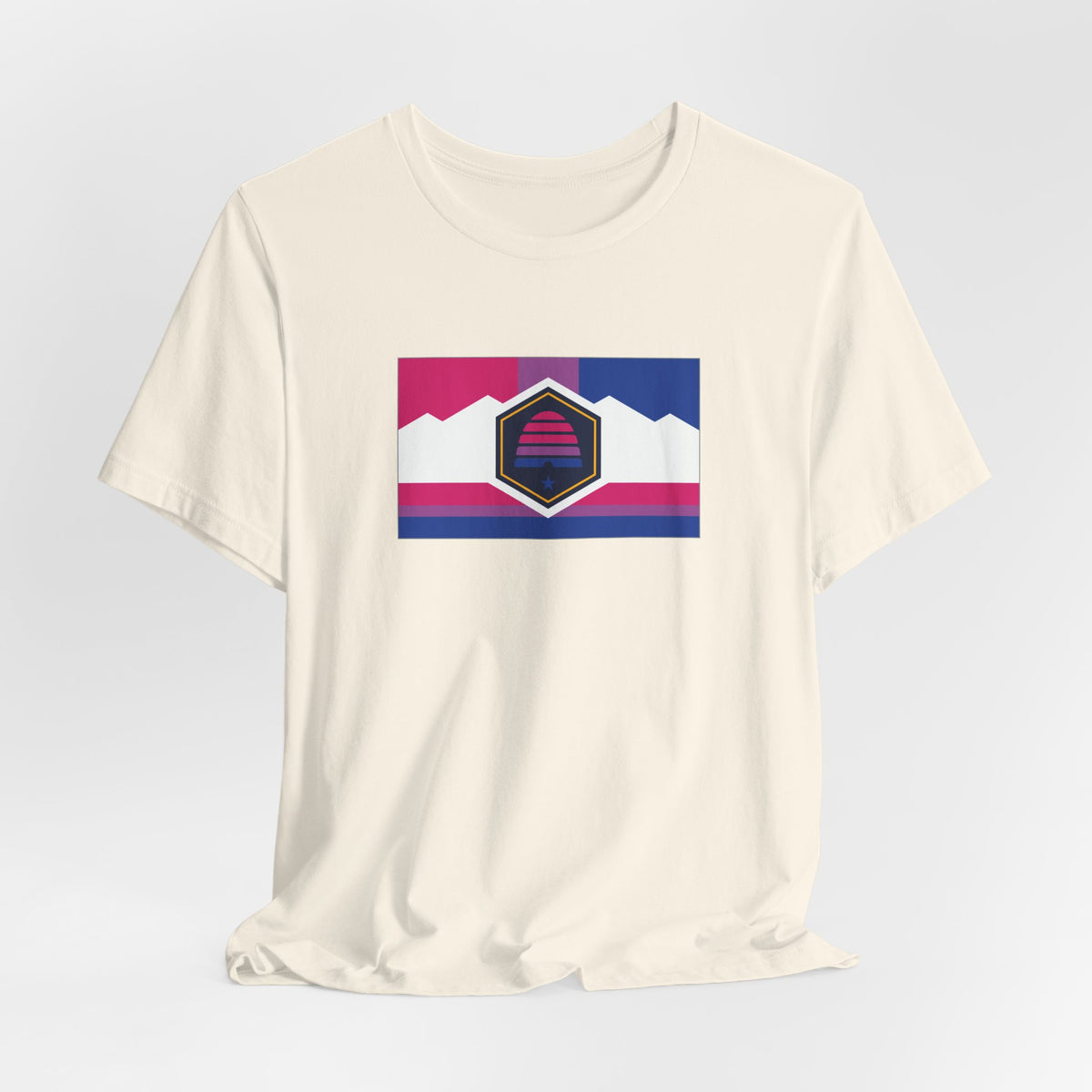 Utah Bisexual Pride Flag T-shirt, Several Color Options