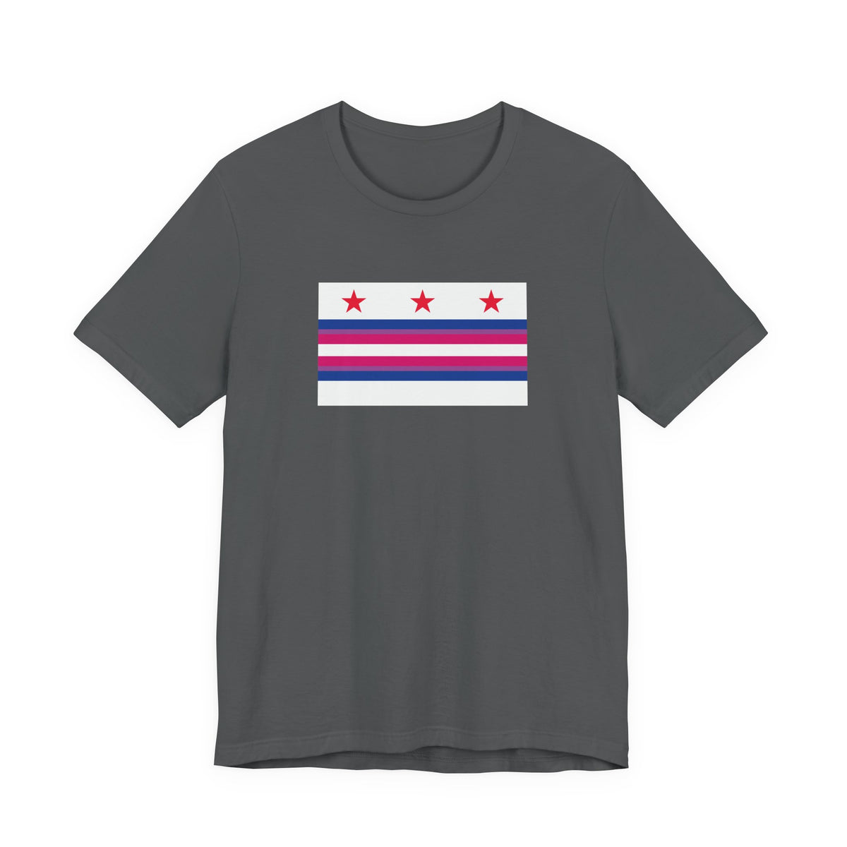 Washington, D.C. Bisexual Pride Flag T-shirt, Several Color Options
