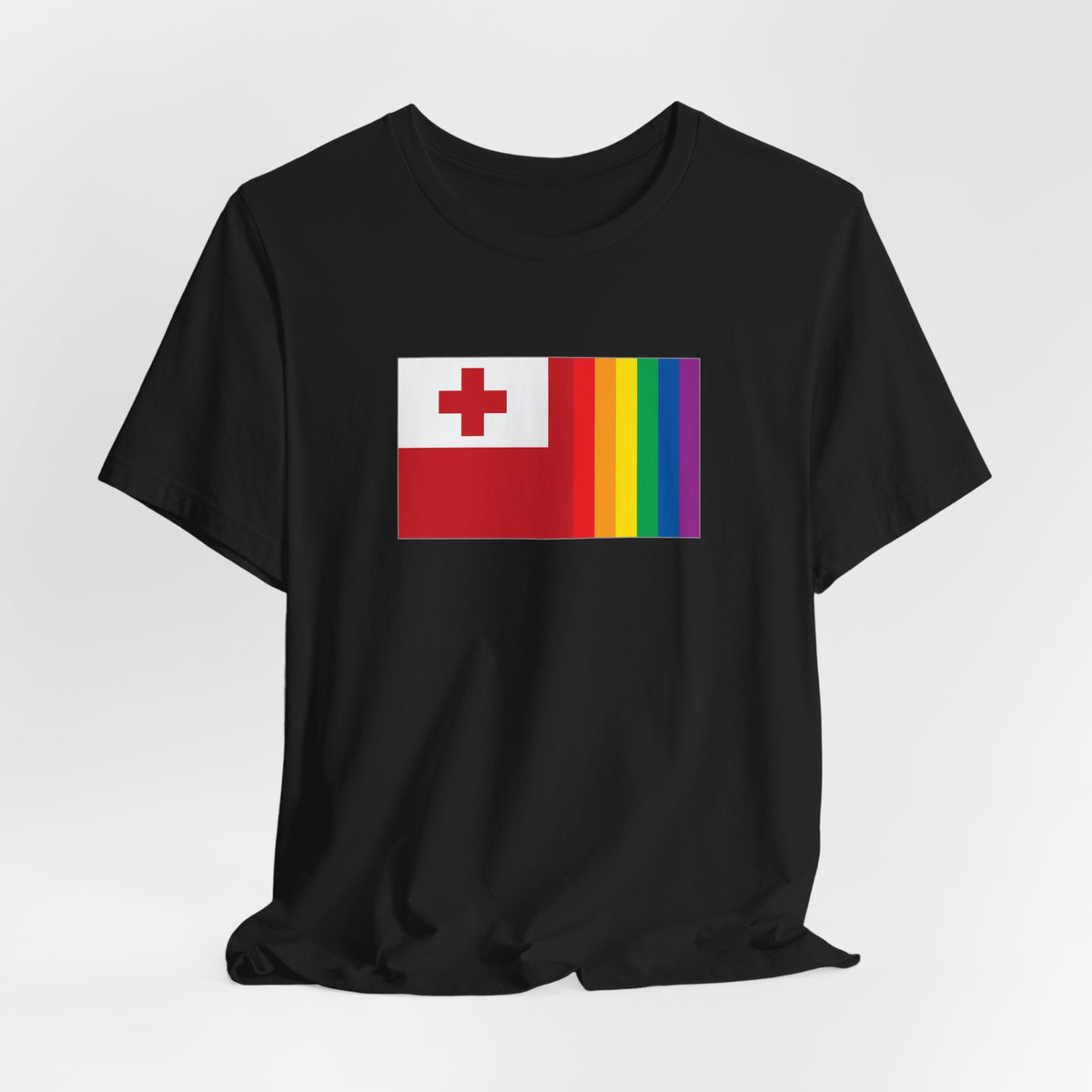 Tonga Rainbow Pride Flag T-shirt, Several Color Options