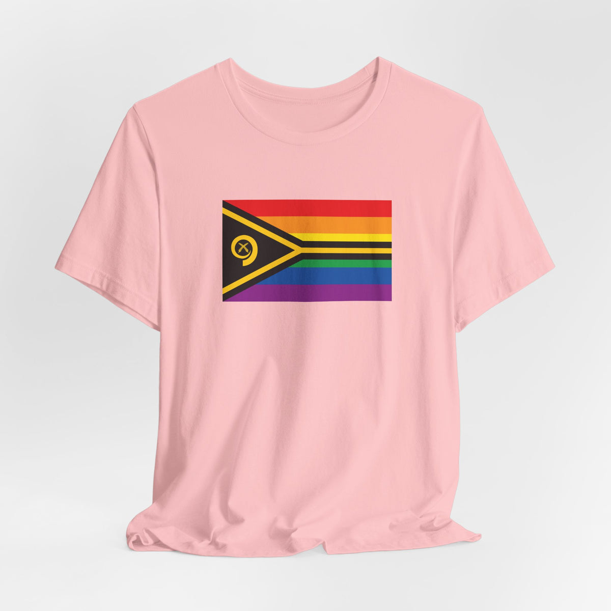 Vanuatu Rainbow Pride Flag T-shirt, Several Color Options