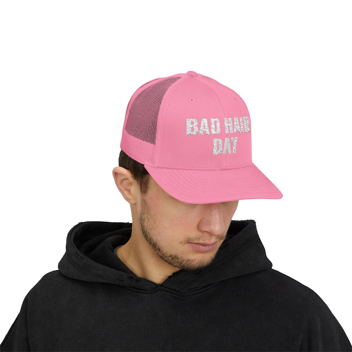 BAD HAIR DAY Snapback Embroidered Trucker Cap