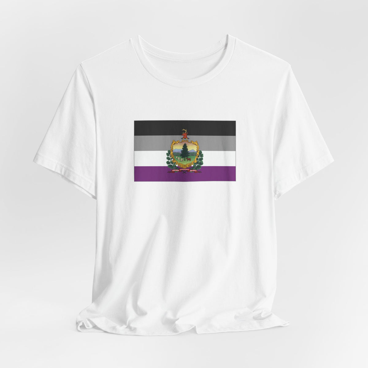 Vermont Asexual Pride Flag T-shirt, Several Color Options