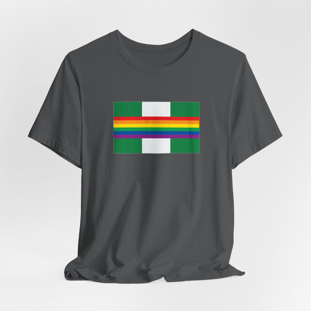 Nigeria Rainbow Pride Flag T-shirt, Several Color Options