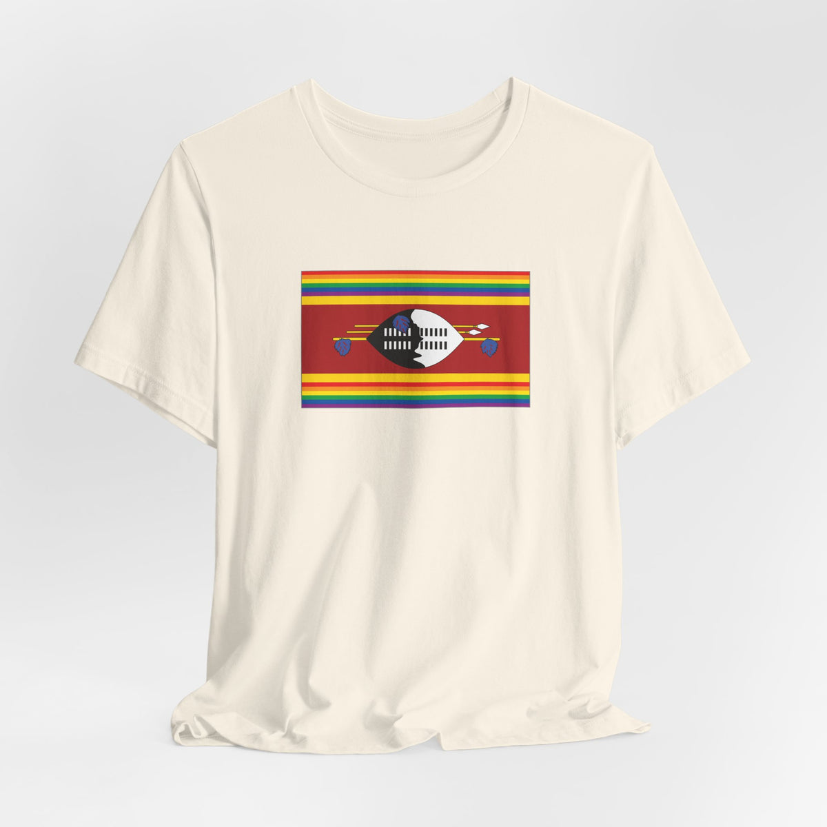 Eswatini Rainbow Pride Flag T-shirt, Several Color Options
