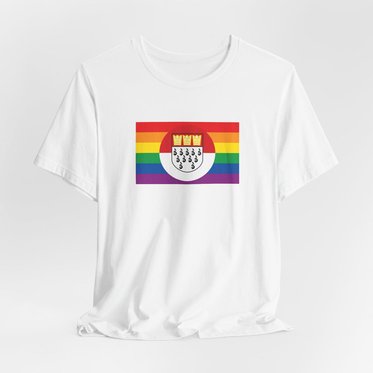 Cologne, Germany Rainbow Pride Flag T-shirt, Several Color Options