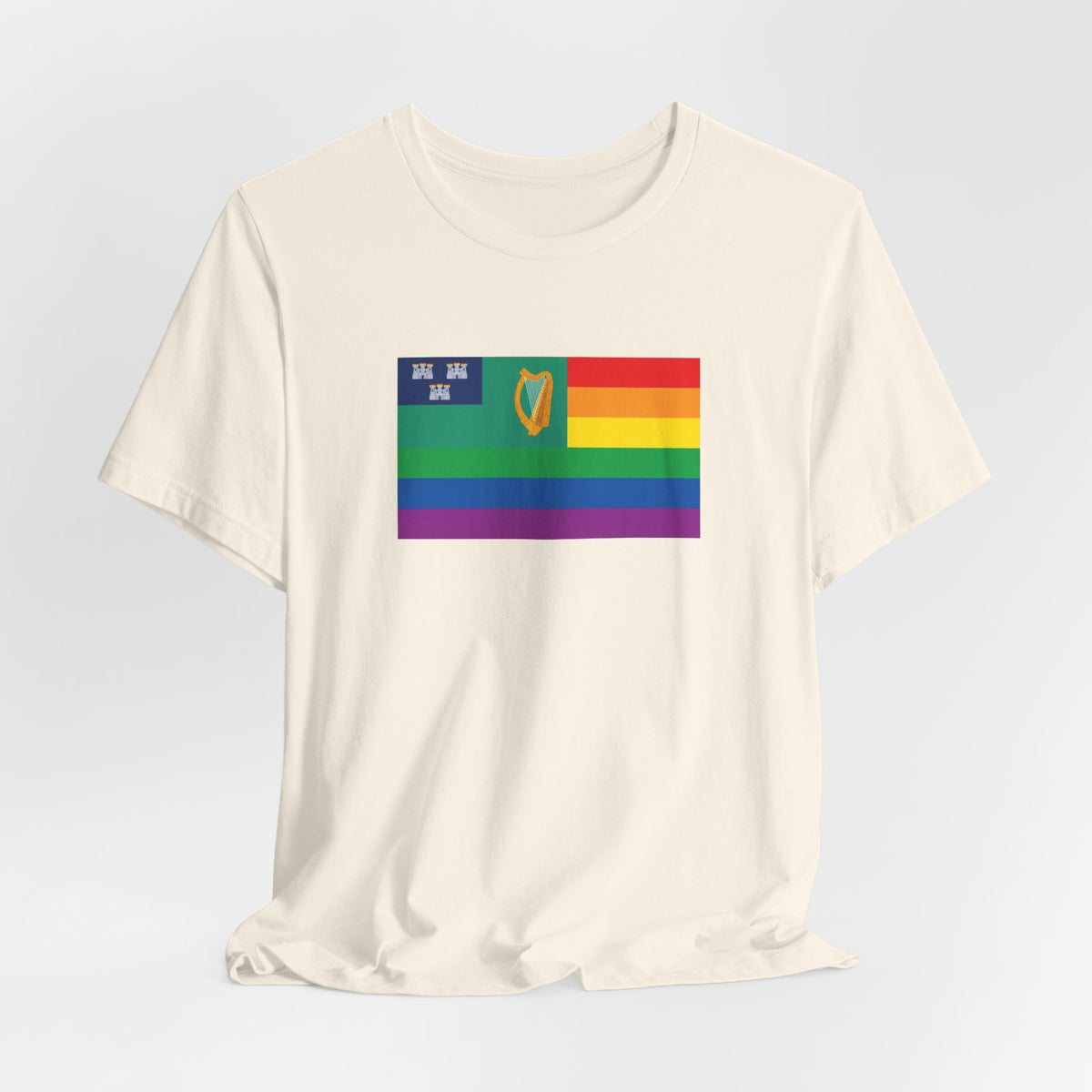 Dublin, Ireland Rainbow Pride Flag T-shirt, Several Color Options