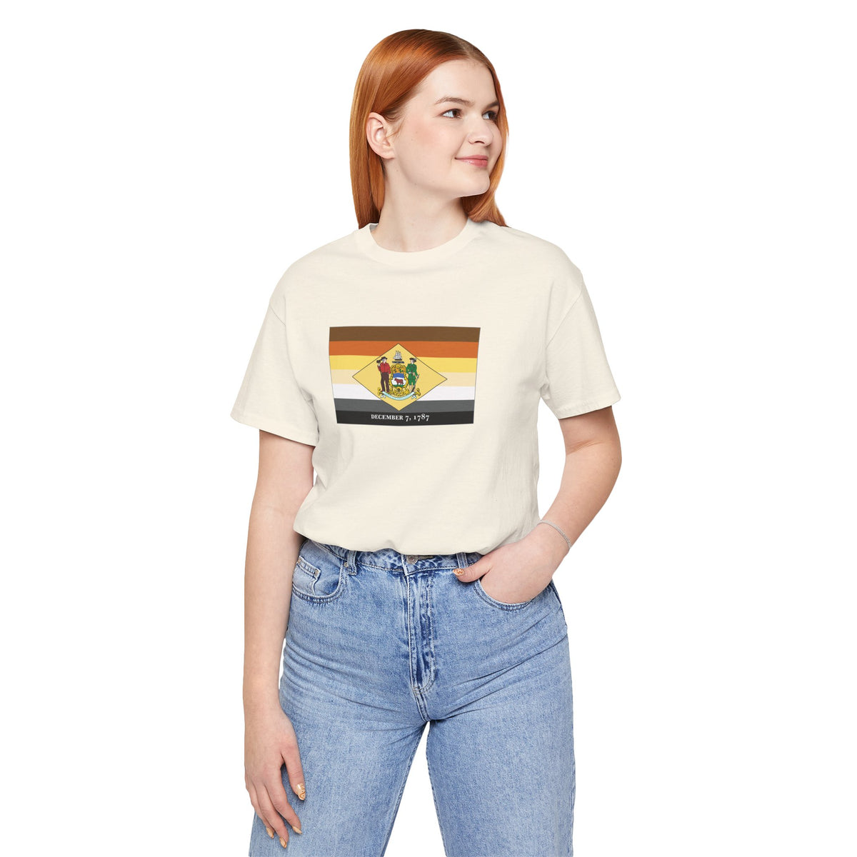 Delaware Bear Pride Flag T-shirt, Several Color Options