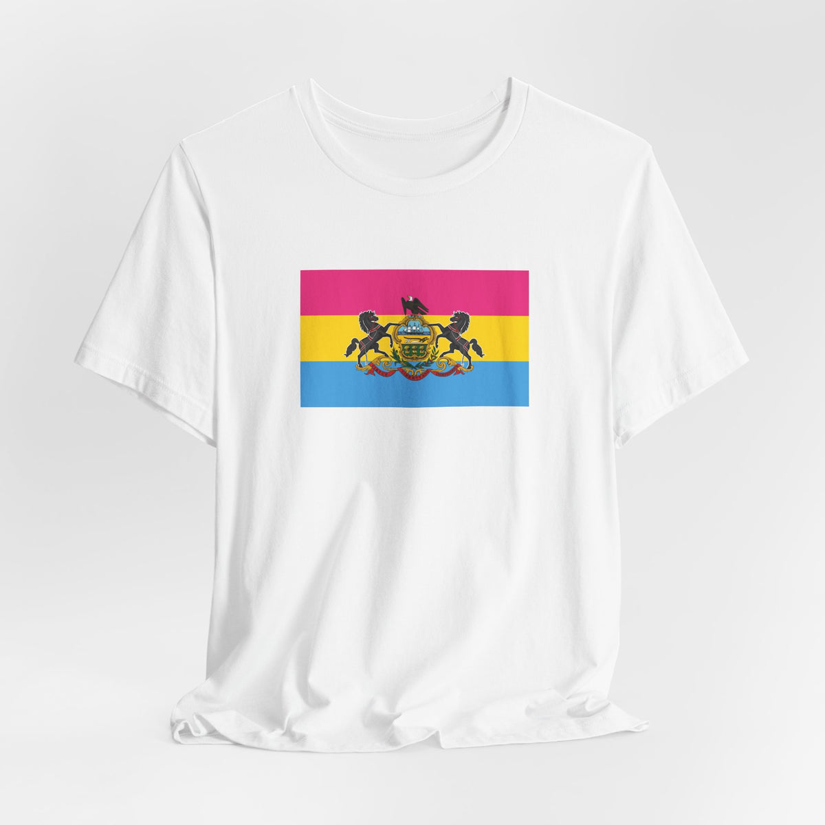 Pennsylvania Pansexual Pride Flag T-shirt, Several Color Options