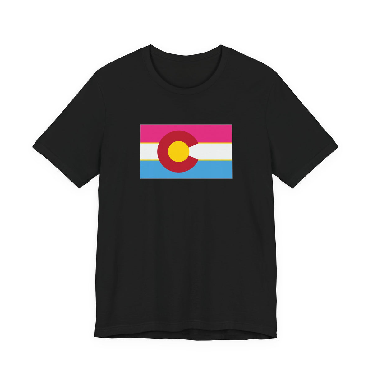 Colorado Pansexual Pride Flag T-shirt, Several Color Options