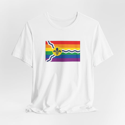 Saint Louis, Missouri Rainbow Pride Flag T-shirt, Several Color Options
