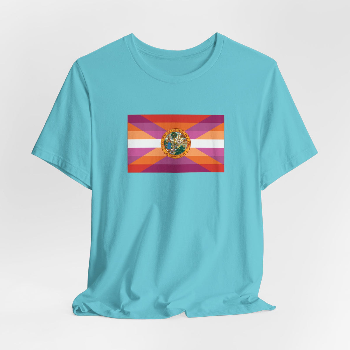 Florida Lesbian Pride Flag T-shirt, Several Color Options