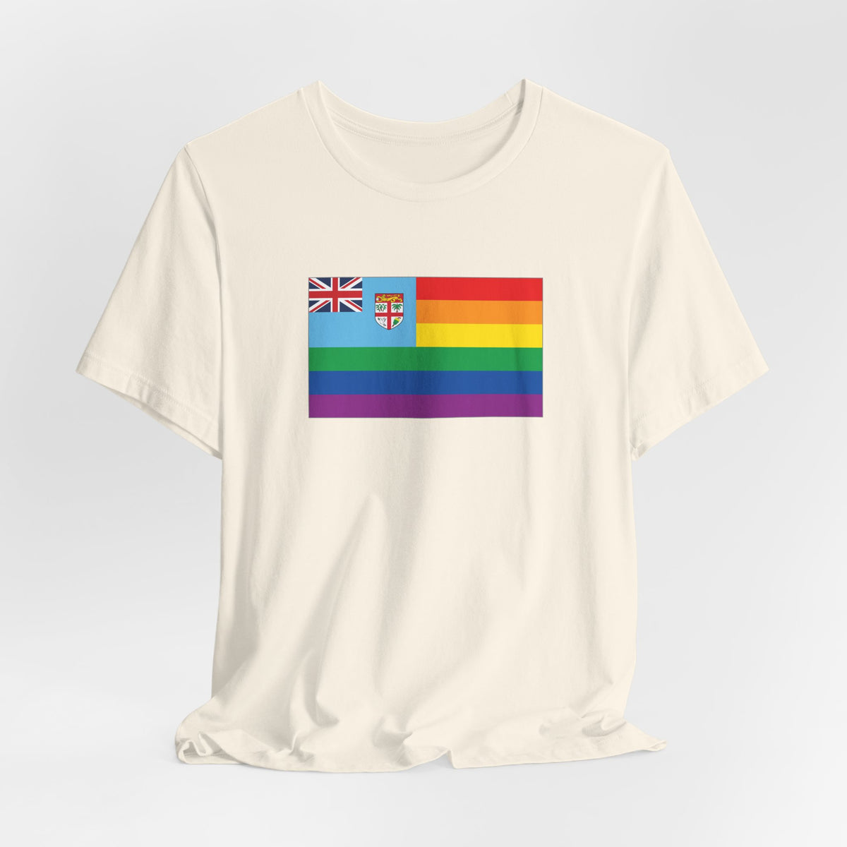 Fiji Rainbow Pride Flag T-shirt, Several Color Options