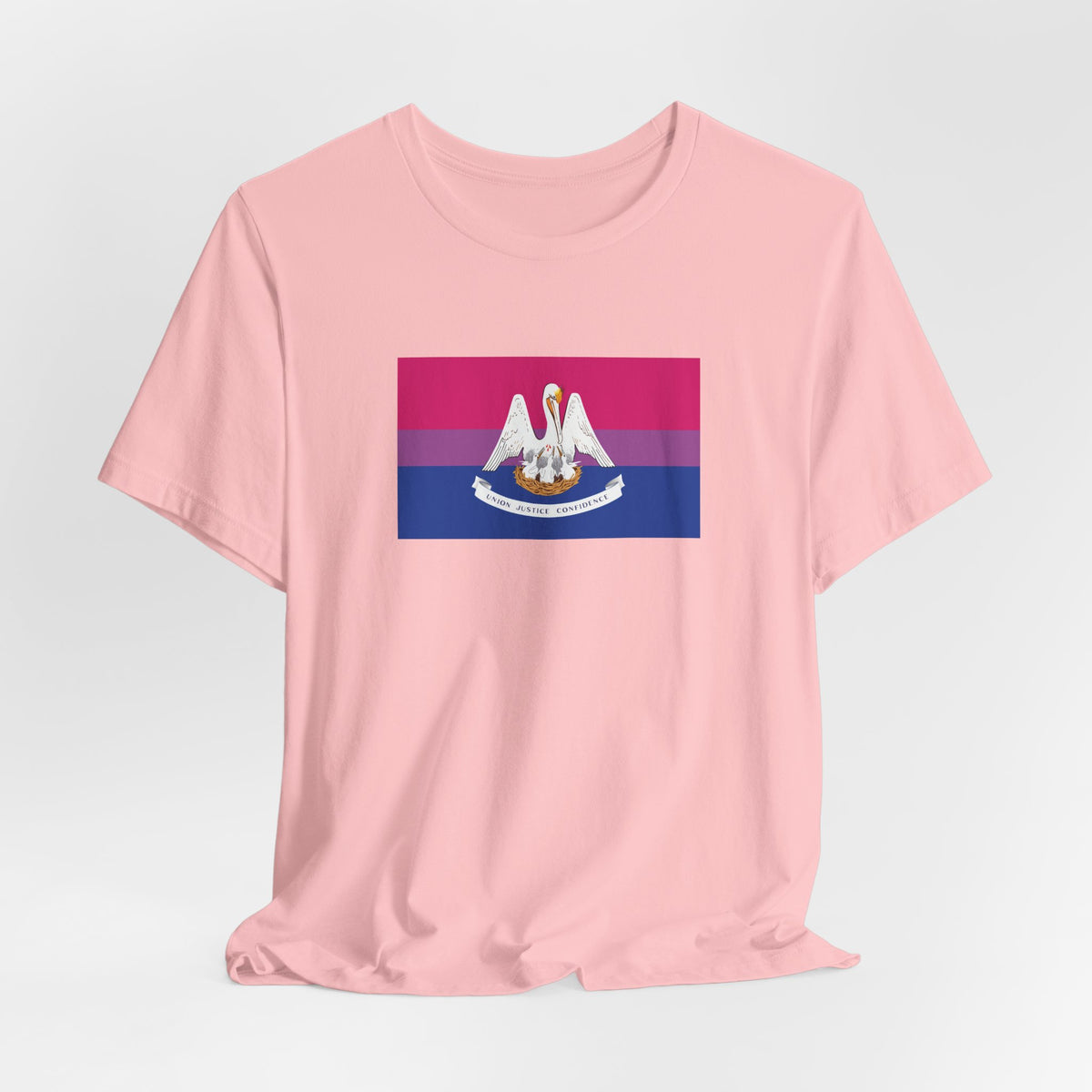 Louisiana Bisexual Pride Flag T-shirt, Several Color Options