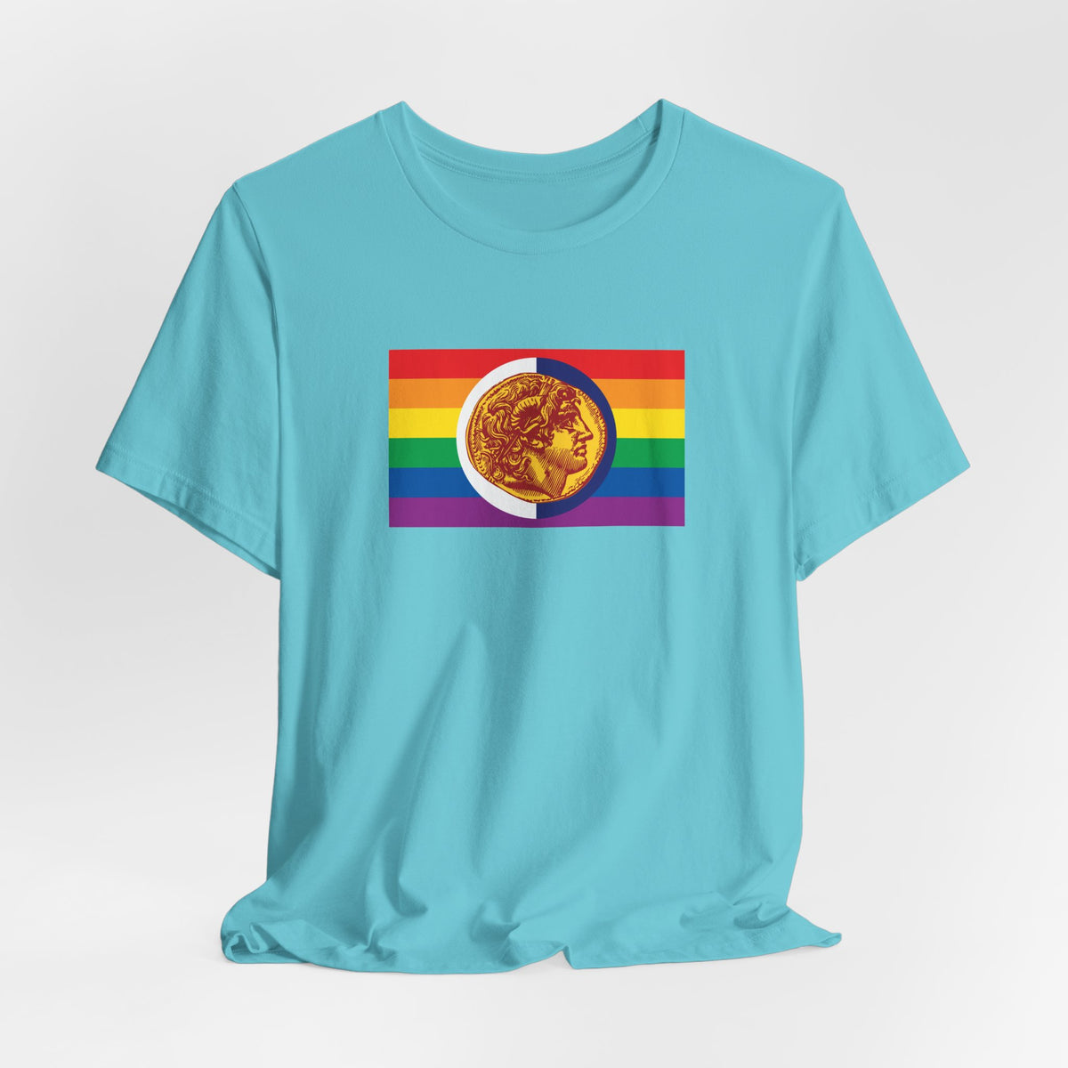 Thessaloniki, Greece Rainbow Pride Flag T-shirt, Several Color Options
