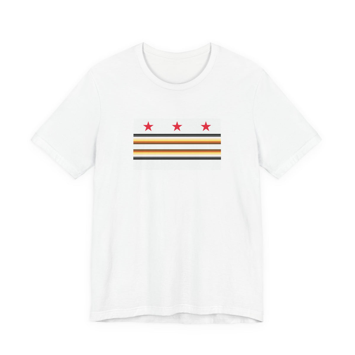 Washington, D.C. Bear Pride Flag T-shirt, Several Color Options
