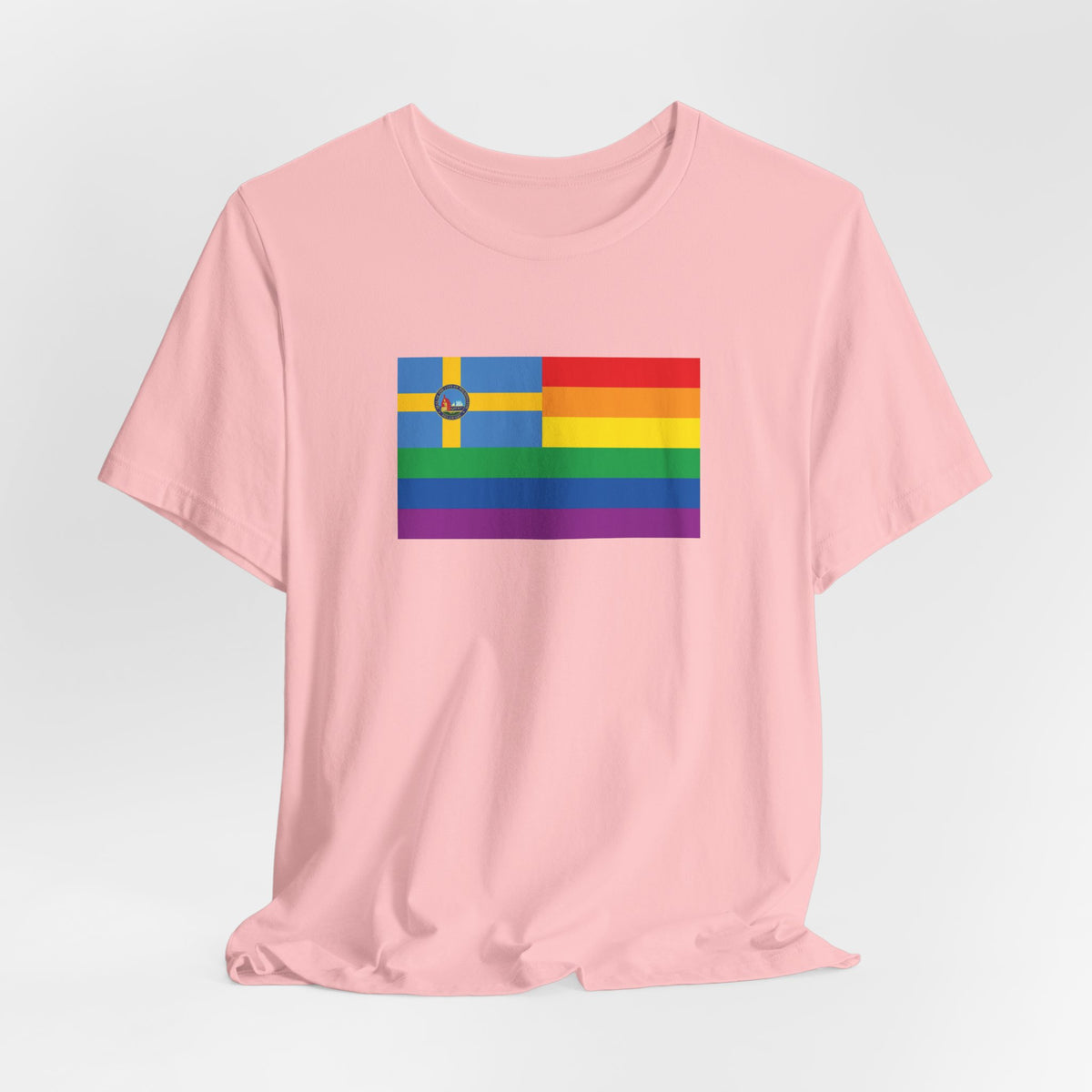 Wilmington, Delaware Rainbow Pride Flag T-shirt, Several Color Options