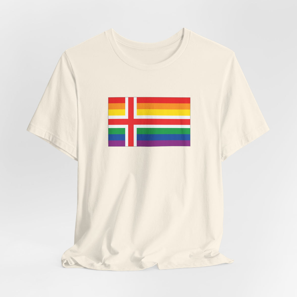 Iceland Rainbow Pride Flag T-shirt, Several Color Options