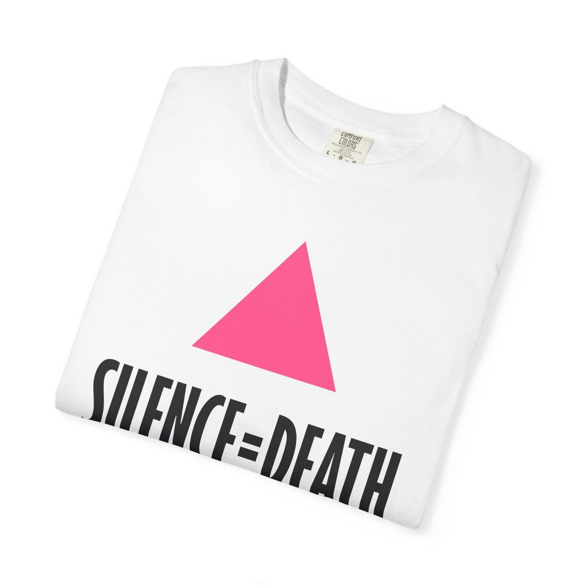 SILENCE = DEATH Iconic Graphic Tee, White