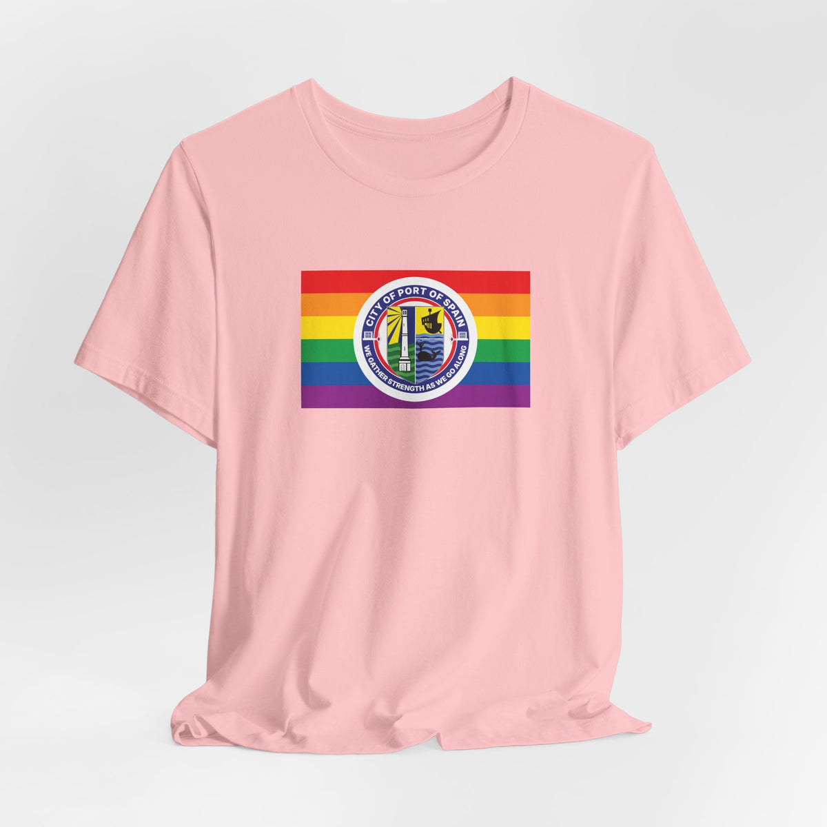 Port of Spain, Trinidad and Tobago Rainbow Pride Flag T-shirt, Several Color Options