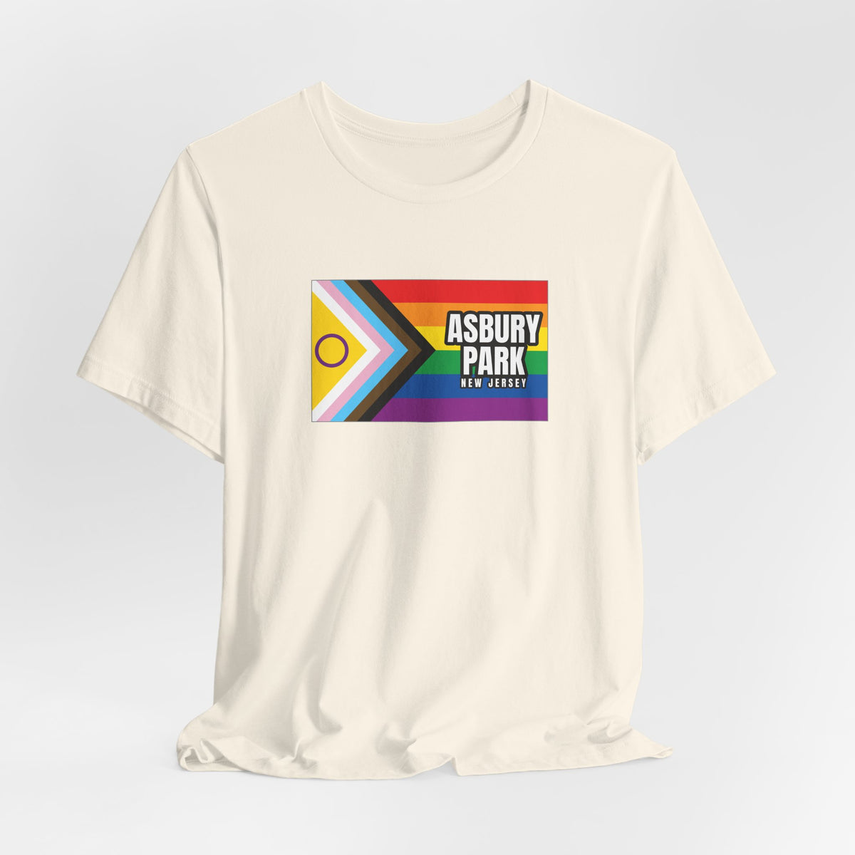 Asbury Park, New Jersey Rainbowland Exclusive Pride Flag T-shirt, Several Color Options