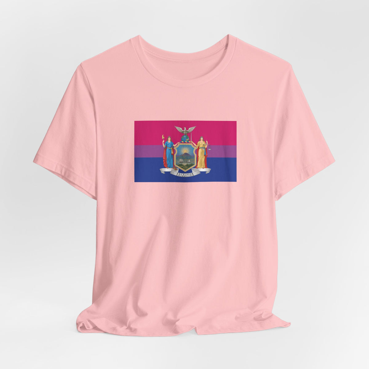 New York Bisexual Pride Flag T-shirt, Several Color Options