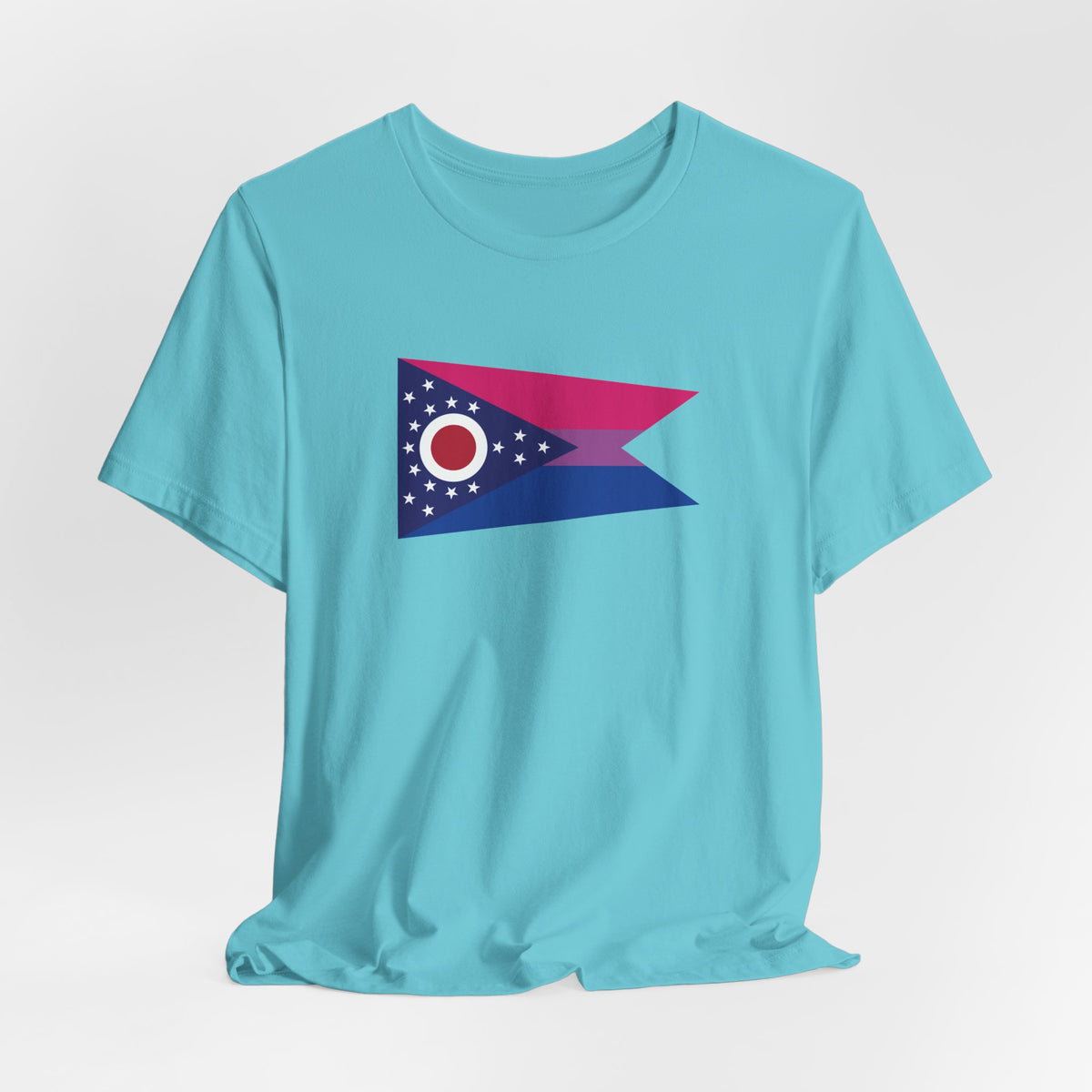 Ohio Bisexual Pride Flag T-shirt, Several Color Options