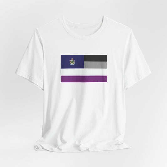 Maine Asexual Pride Flag T-shirt, Several Color Options